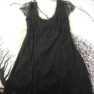 Cute Black Medium Length Dress